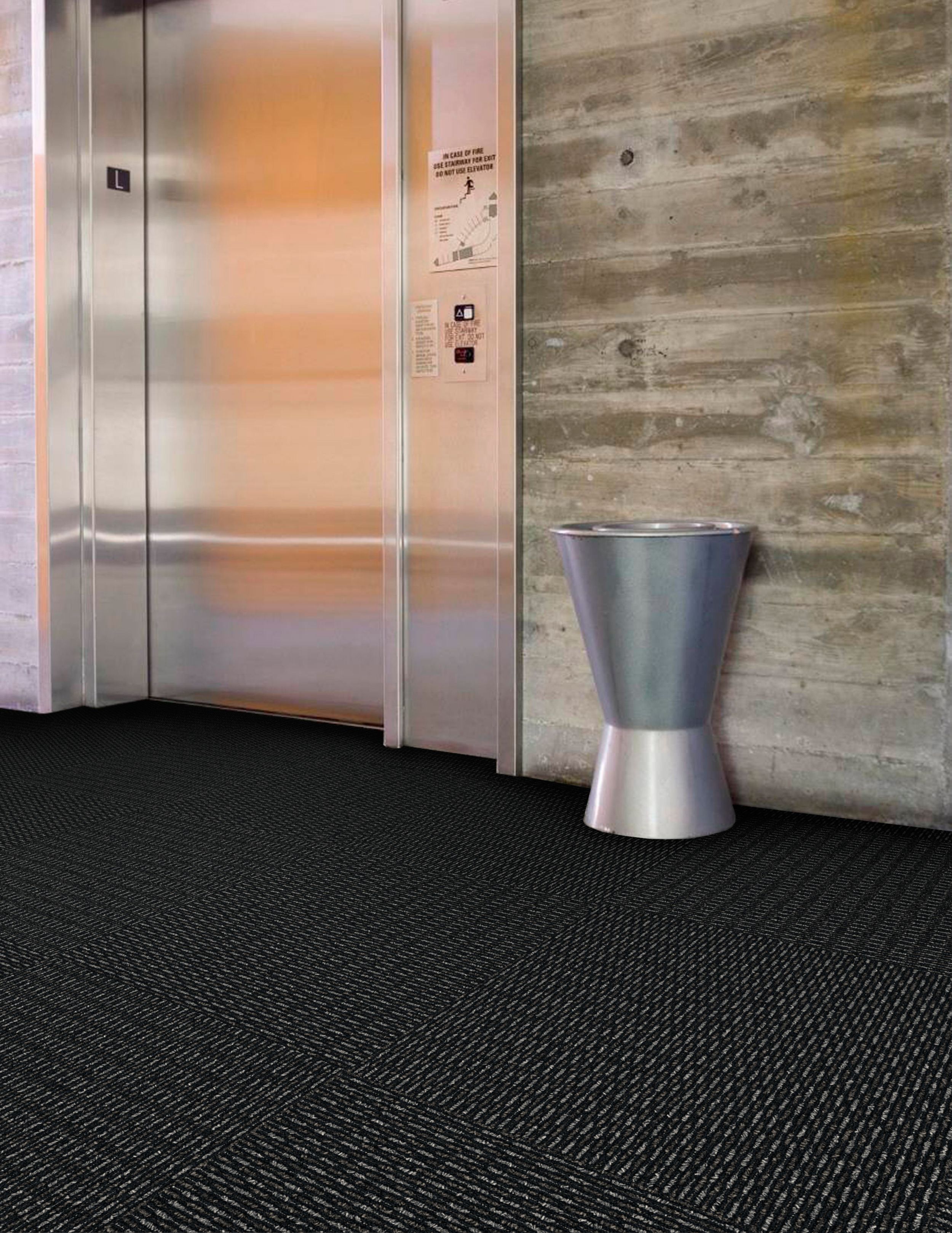 Interface SR799 carpet tile in elevator bank image number 4